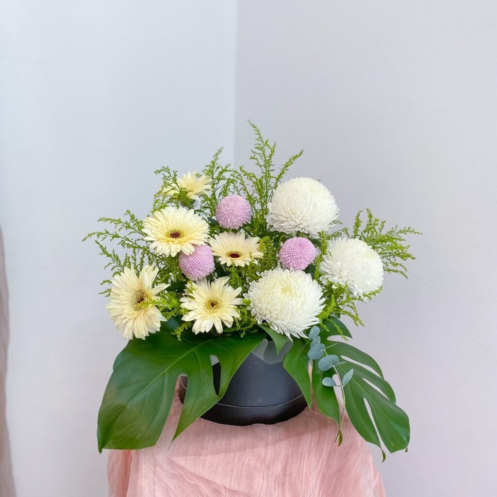 Sympathy Flower Condolences Flower Box 01 MyFloraland