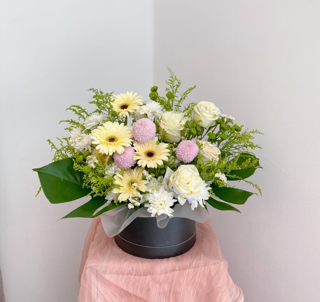 Sympathy Flower Condolences Flower Box 03 MyFloraland