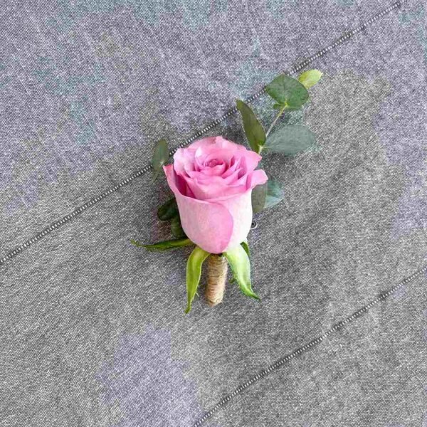 Boutonniere & Corsage | Rose Purple with Cinera