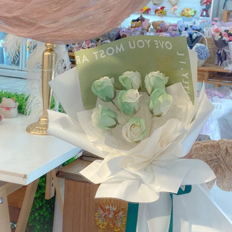 Soap Flower Bouquet Avocado MyFloraland