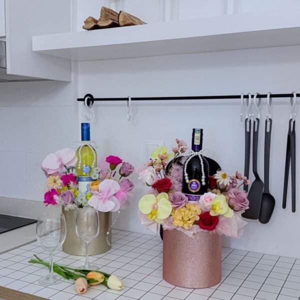 Soap Flower Bouquet | Color of Wine