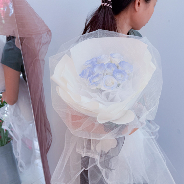 Soap Flower | 10 Blue Roses