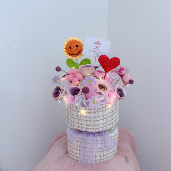 Soap Flower Bouquet | Golden Smile 01