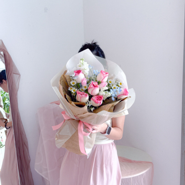 Fresh Flower Bouquet | Rosé Kiss