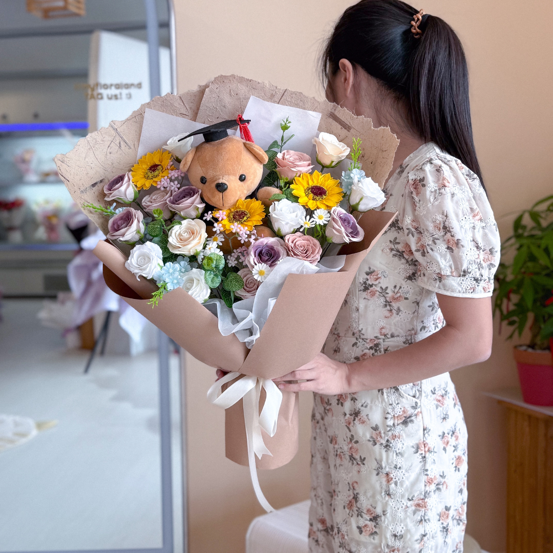 Soap Flower Bouquet | Bloomcrest