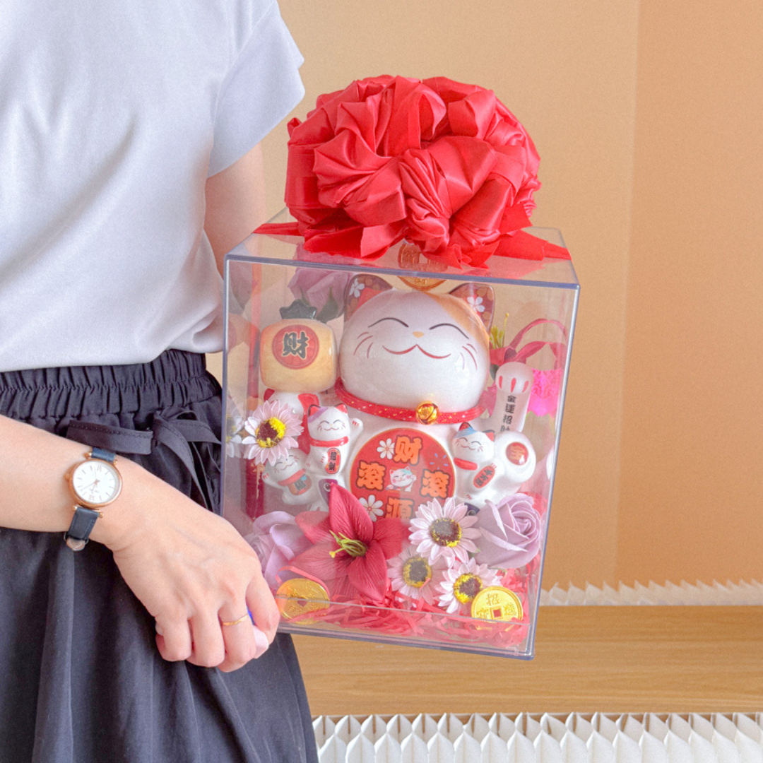 Congratulatory Soap Flower Box | Veloria Cat Box